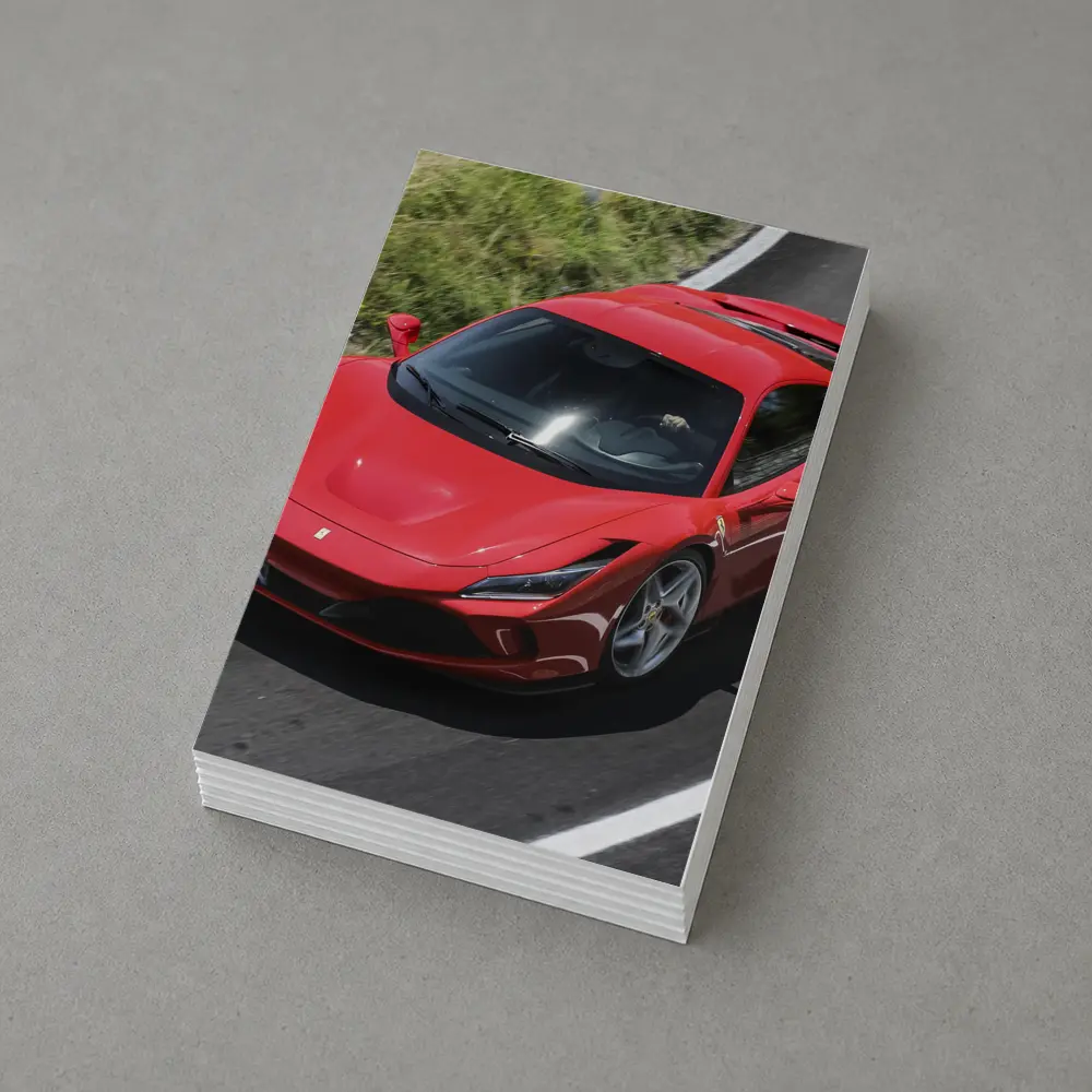 Ferrari F8 Tributo Red Supercar Road – Postcards