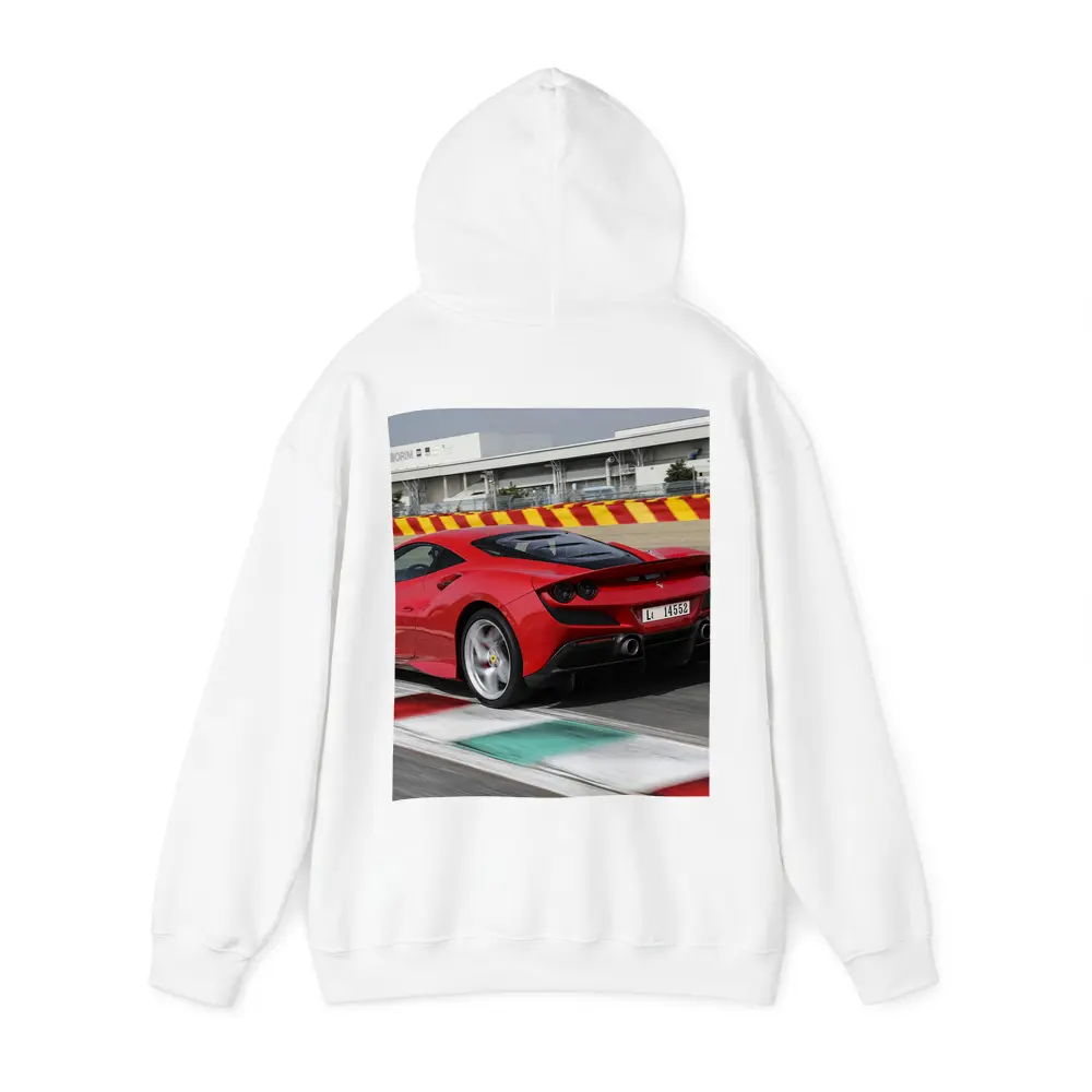 Ferrari F8 Tributo on Racing Track – Hoodies