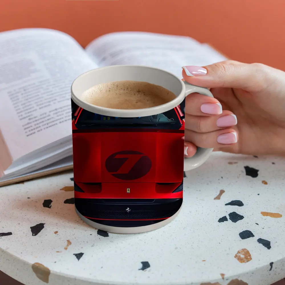 Ferrari Omologata Red Supercar Dark Studio – Mugs