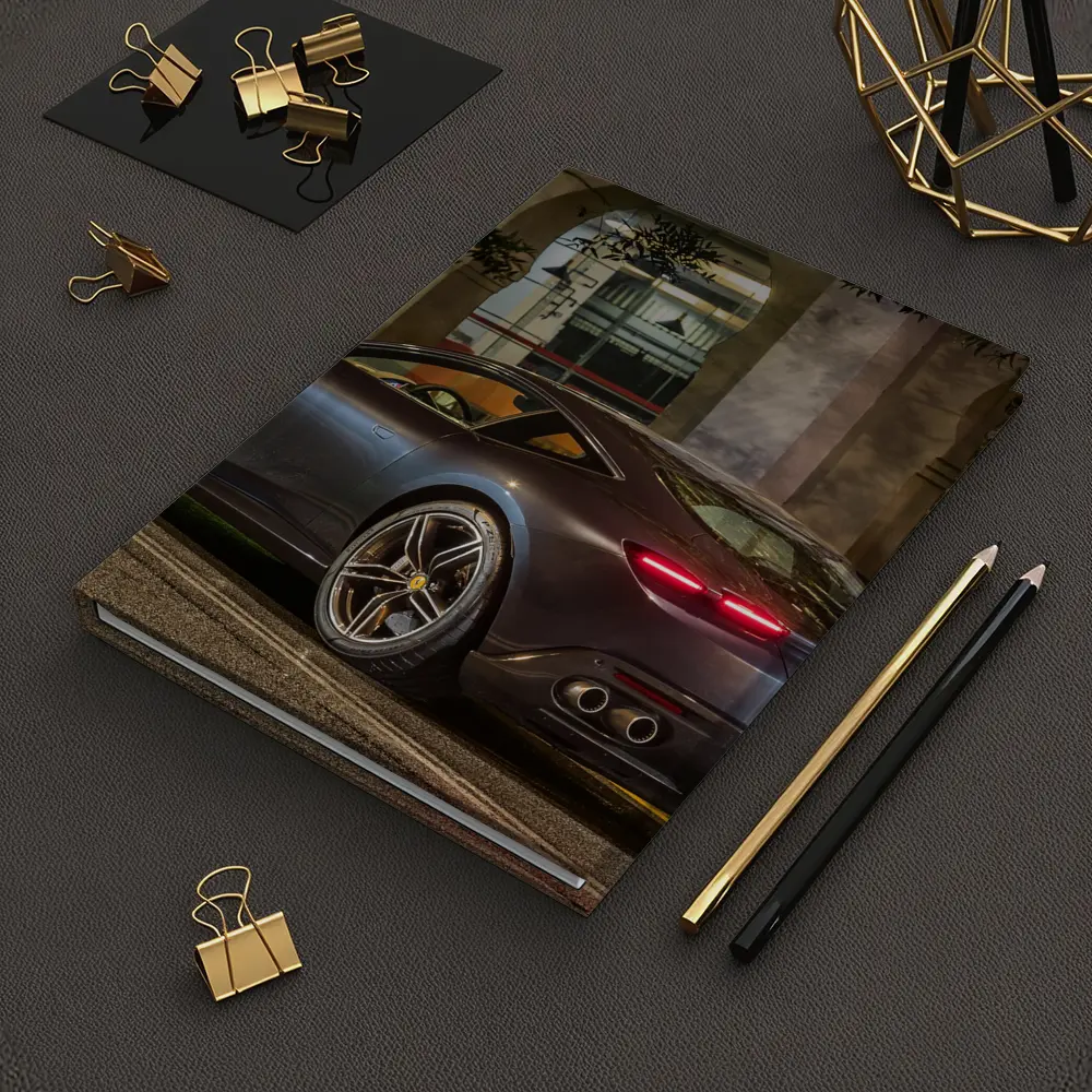 Ferrari Roma Dark Night City Street – Notebooks