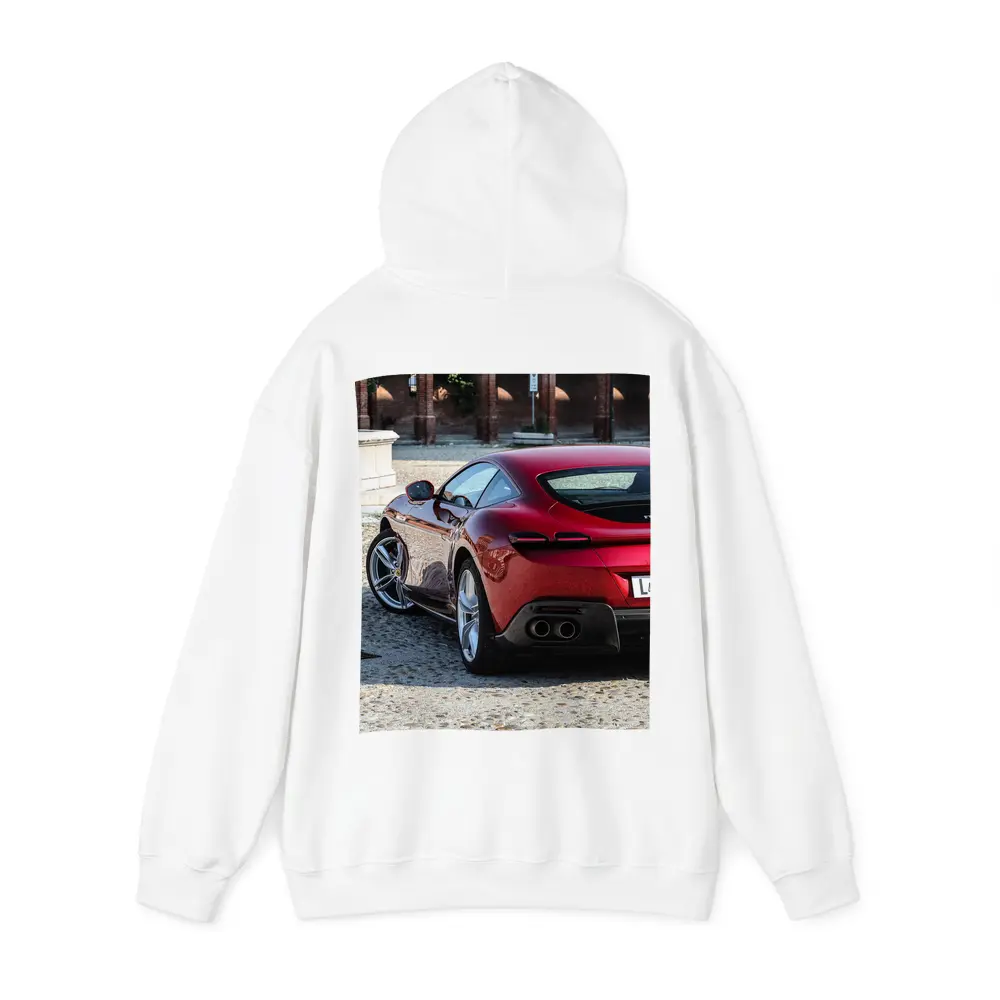Ferrari Roma Red Coupe Cobblestone Square – Hoodies