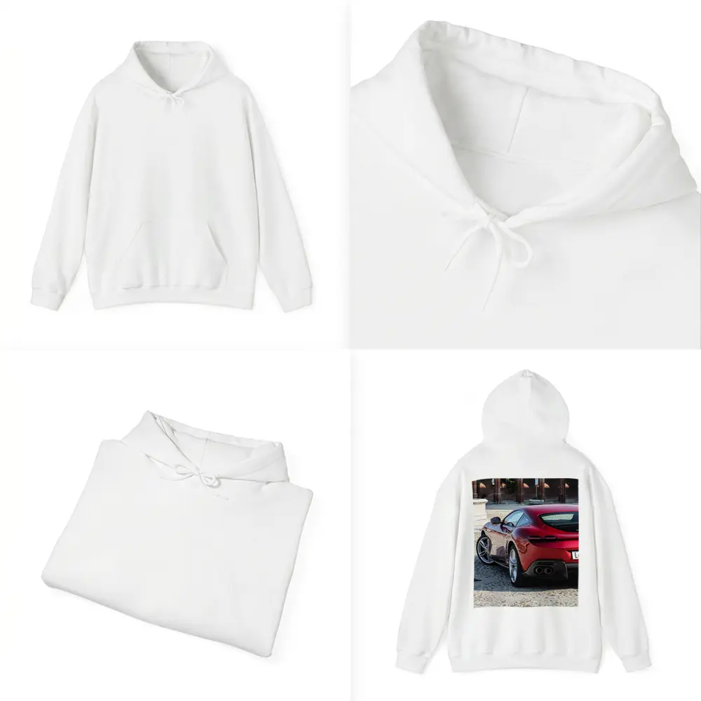 Ferrari Roma Red Coupe Cobblestone Square – Hoodies