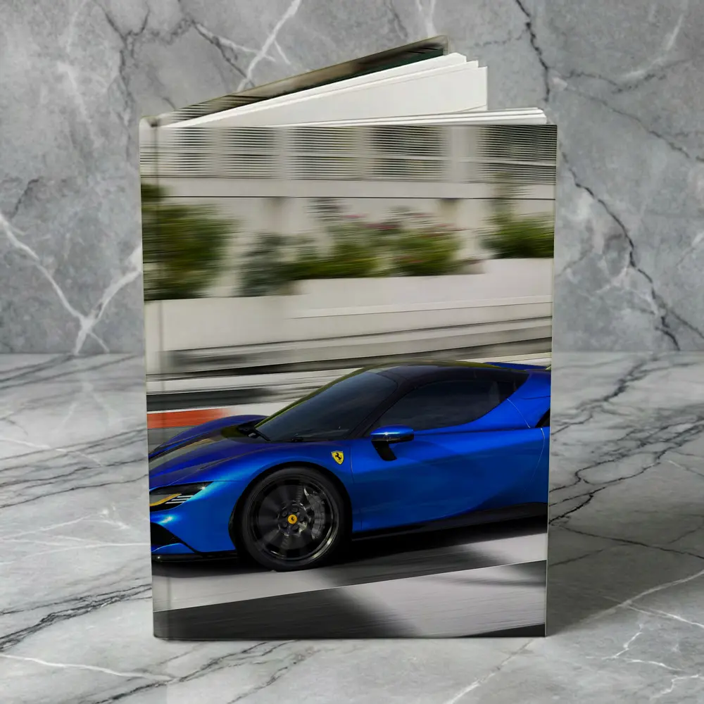 Ferrari SF90 Stradale Blue Racing Track – Notebooks