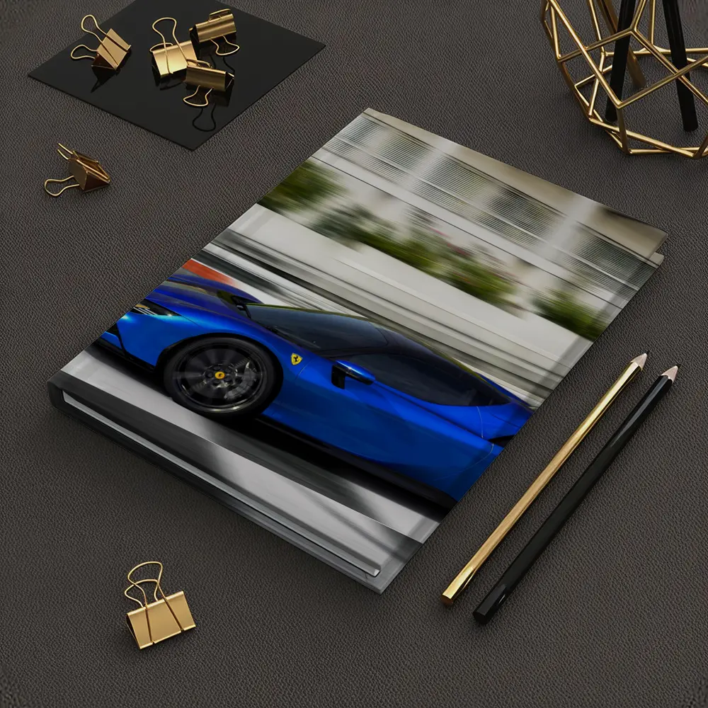 Ferrari SF90 Stradale Blue Racing Track – Notebooks
