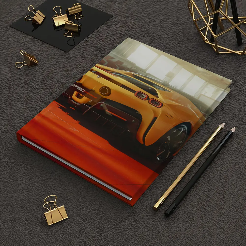 Ferrari SF90 Stradale Yellow Garage Shot – Notebooks