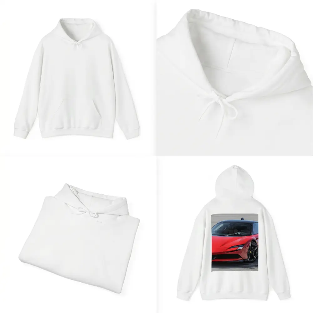 Ferrari SF90 Stradale Red on Track – Hoodies