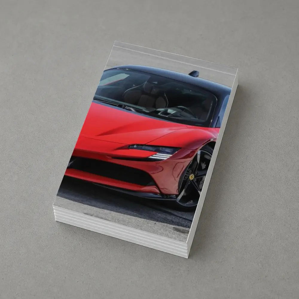 Ferrari SF90 Stradale Red on Track – Postcards