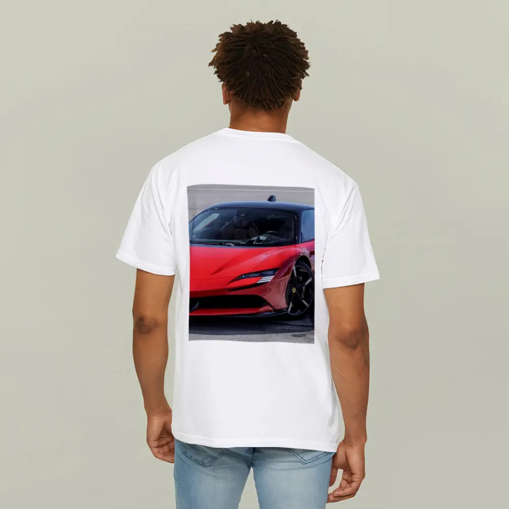 Ferrari SF90 Stradale Red on Track – T-Shirts
