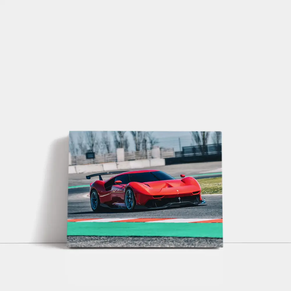 Ferrari P80C Red Racing Track Day – Wall Art