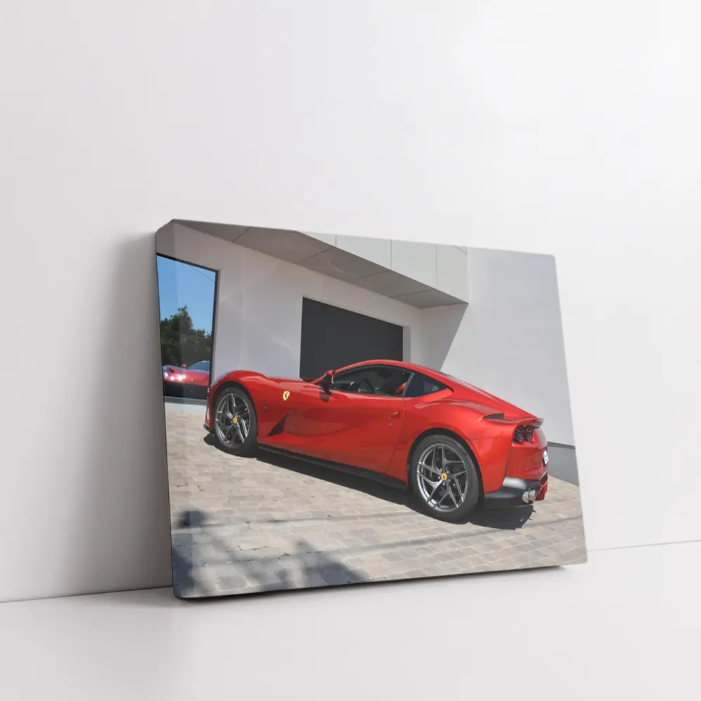 Ferrari 812 Superfast Red Outdoor Showroom – Wall Art