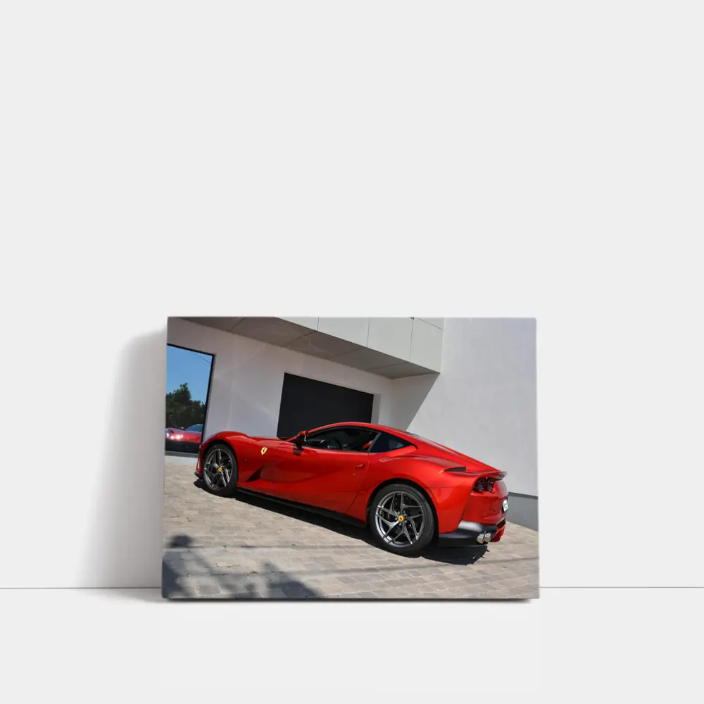 Ferrari 812 Superfast Red Outdoor Showroom – Wall Art