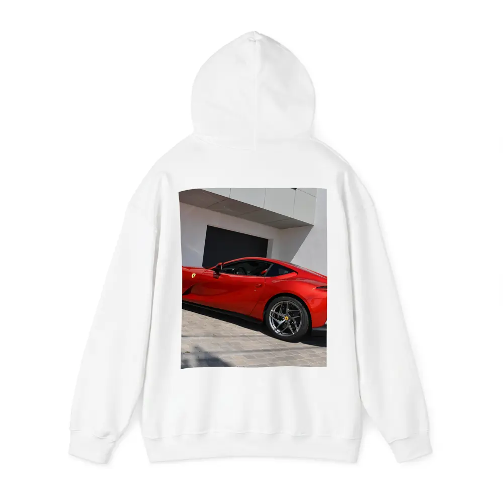Ferrari 812 Superfast Red Outdoor Showroom – Hoodies