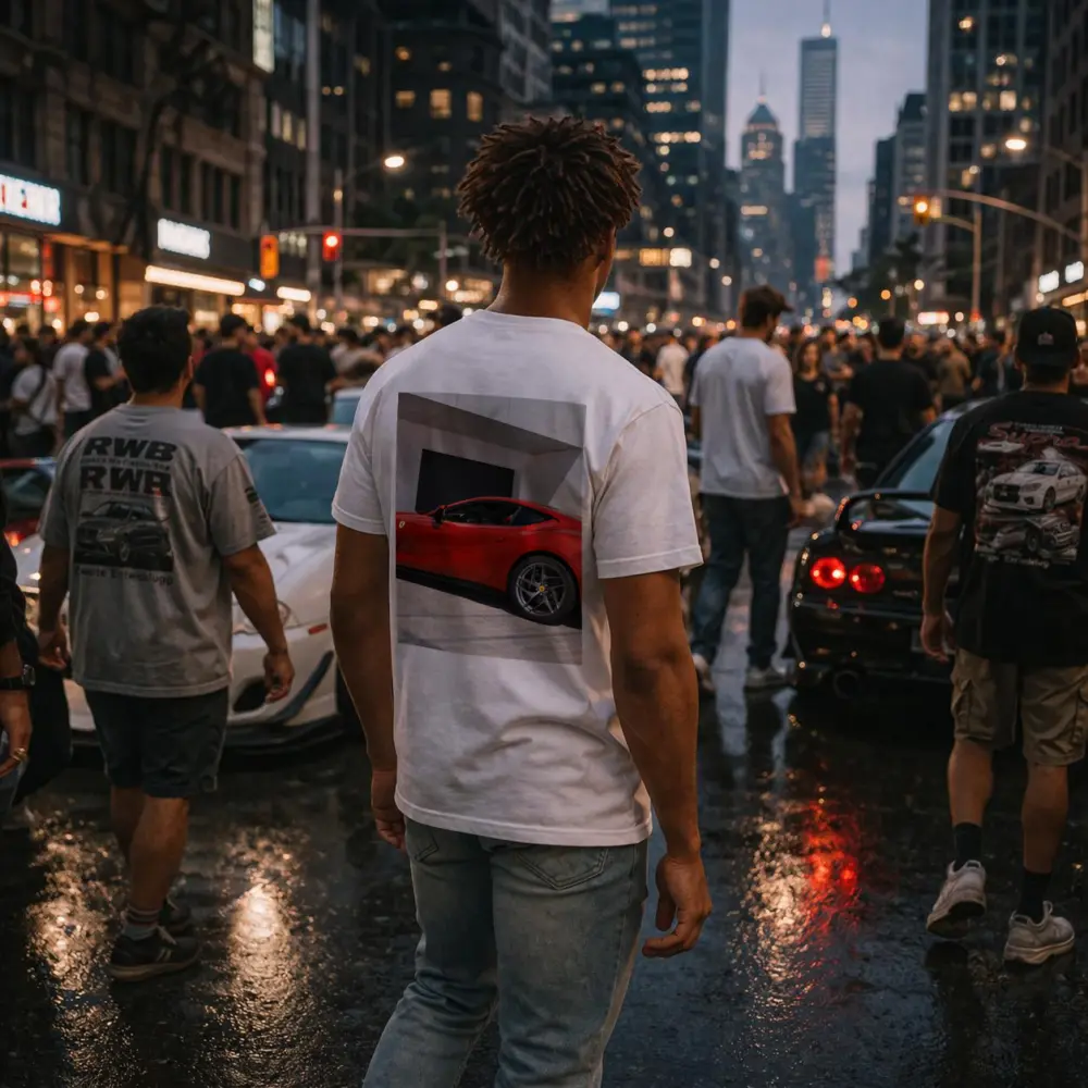 Ferrari 812 Superfast Red Outdoor Showroom – T-Shirts