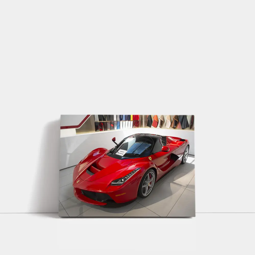 Ferrari LaFerrari Red Supercar Showroom Display – Wall Art