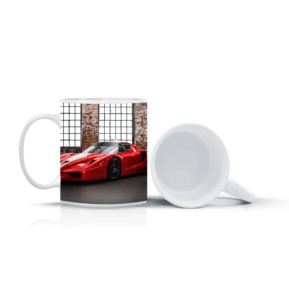 Ferrari FXX Red Supercar Industrial Garage – Mugs