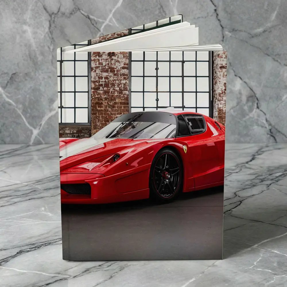 Ferrari FXX Red Supercar Industrial Garage – Notebooks