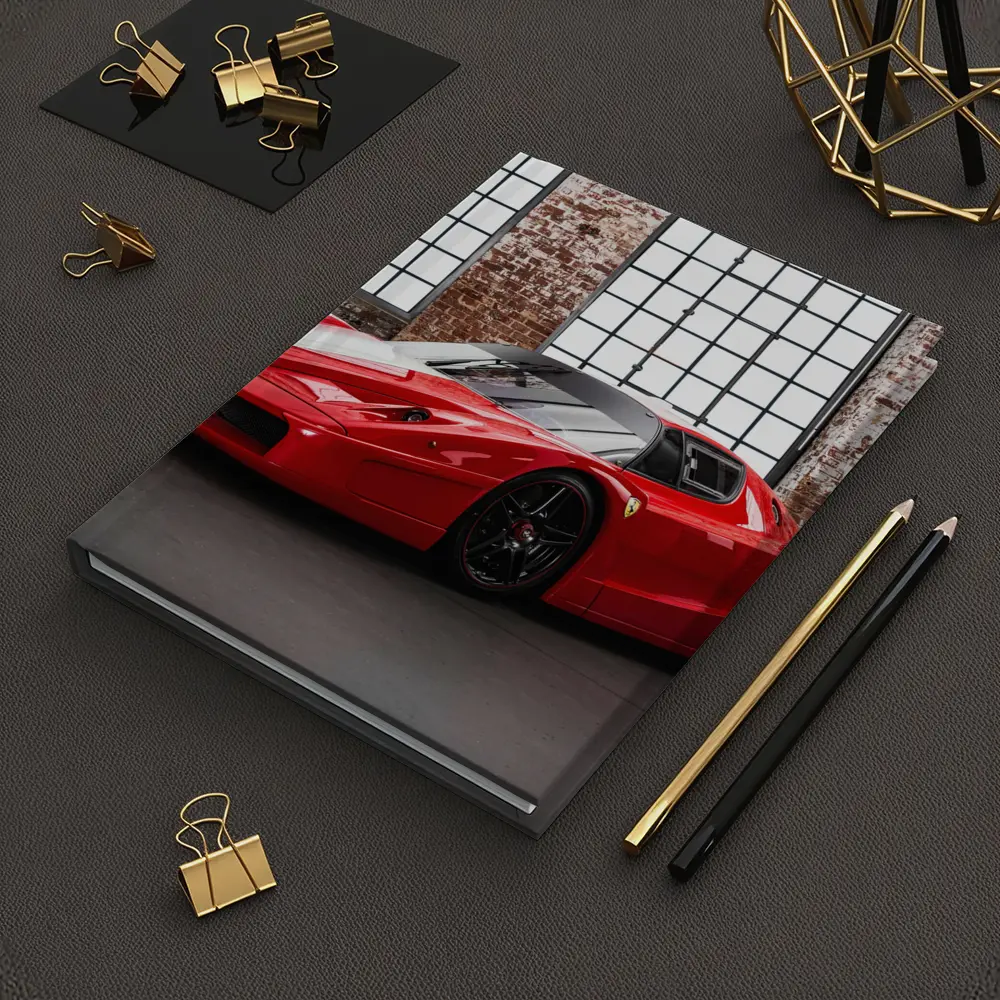 Ferrari FXX Red Supercar Industrial Garage – Notebooks