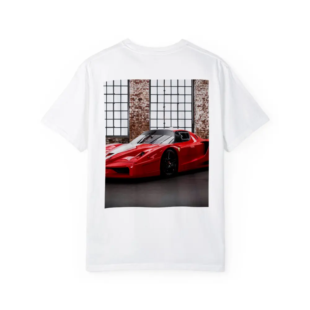 Ferrari FXX Red Supercar Industrial Garage – T-Shirts