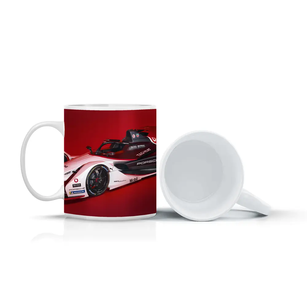 Porsche Formula E Electric Race Car Red – Mugs