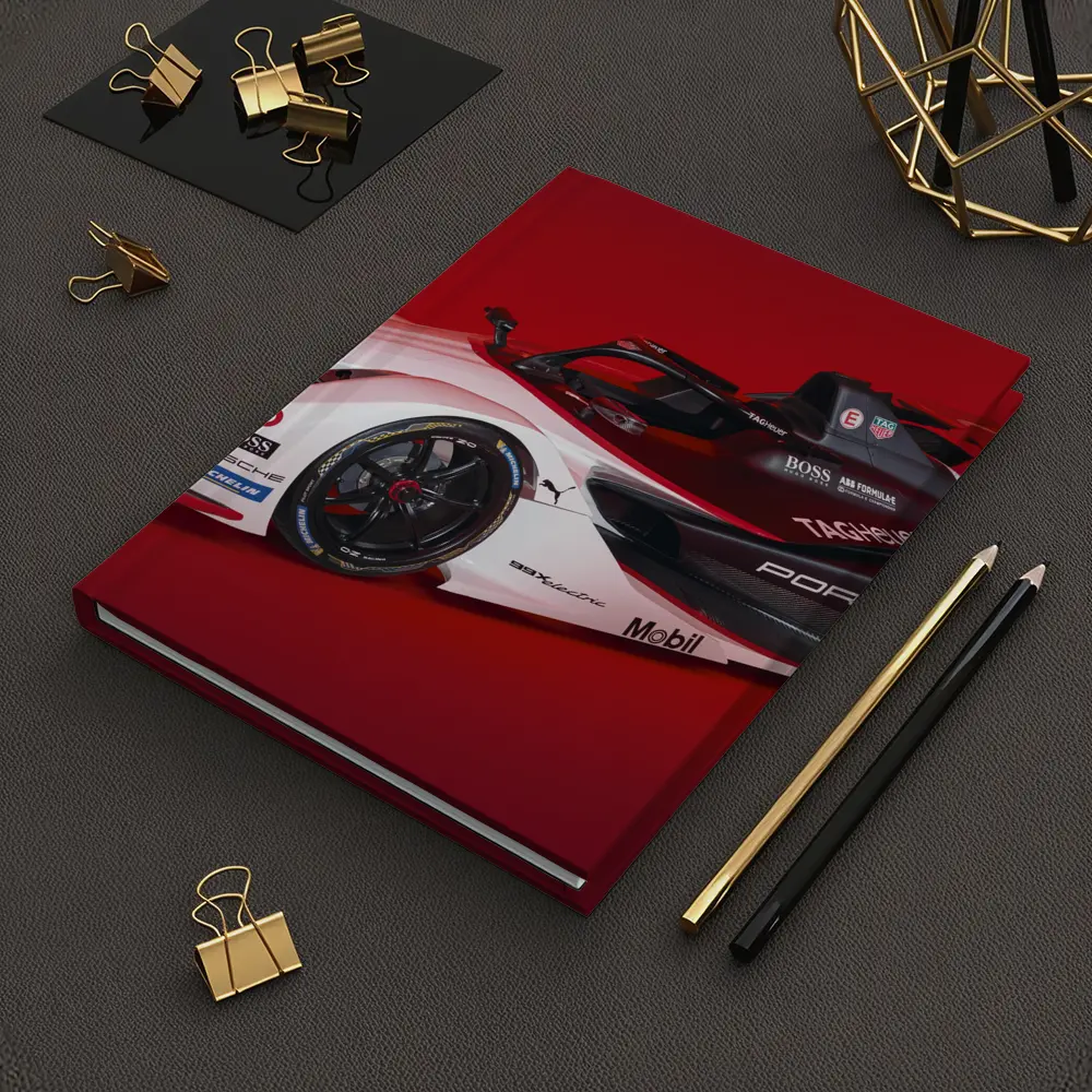 Porsche Formula E Electric Race Car Red – Notebooks