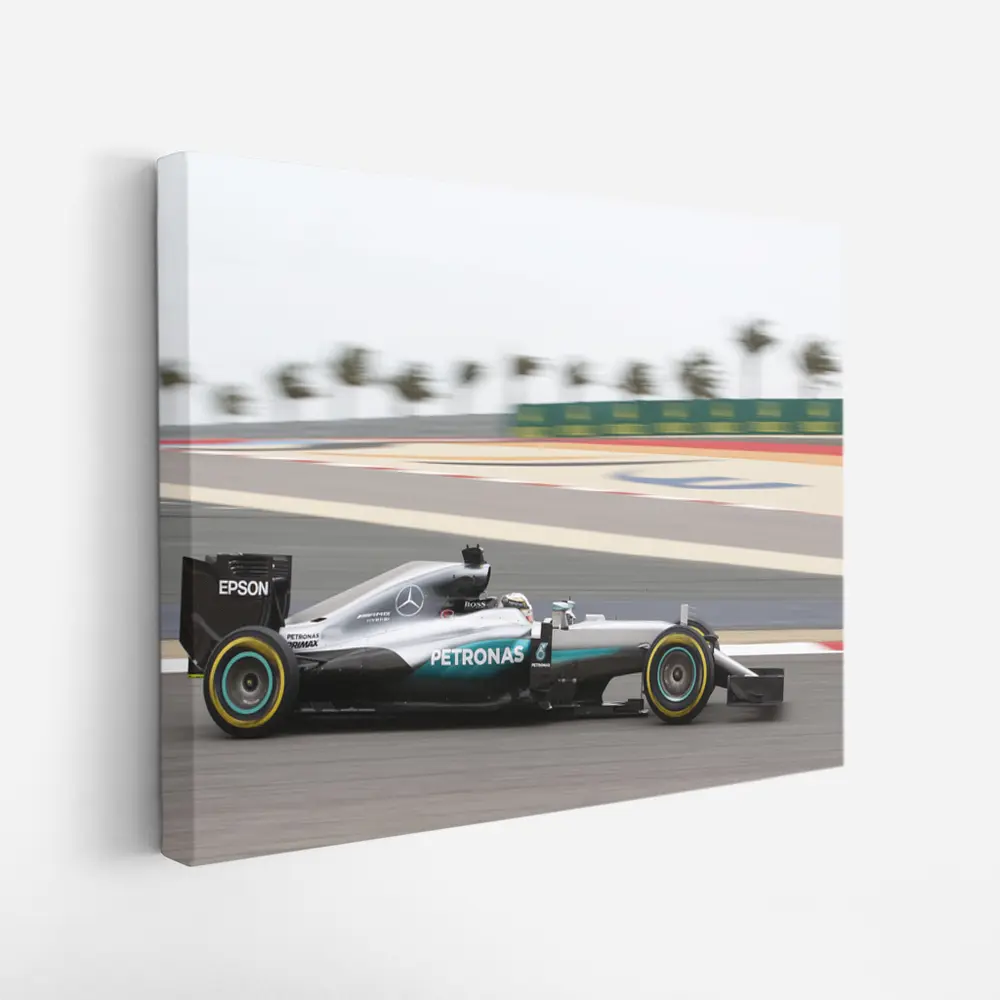 Mercedes F1 Car Bahrain Circuit Racing – Wall Art