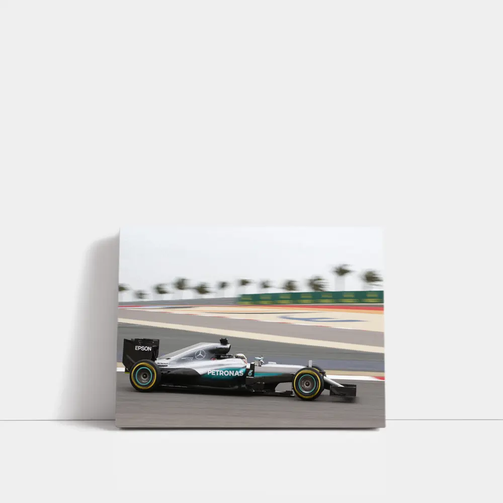 Mercedes F1 Car Bahrain Circuit Racing – Wall Art