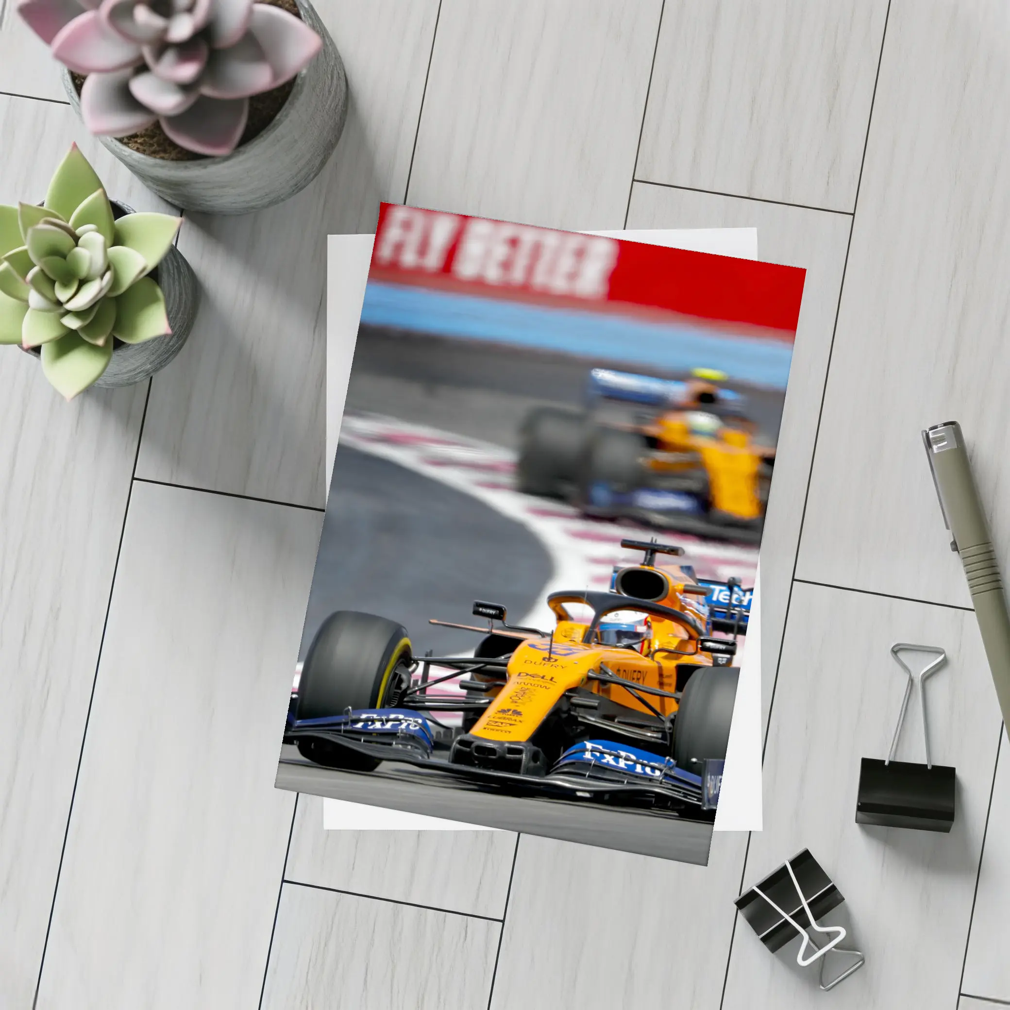 McLaren Formula One Cars Racing Circuit Track – Postcards