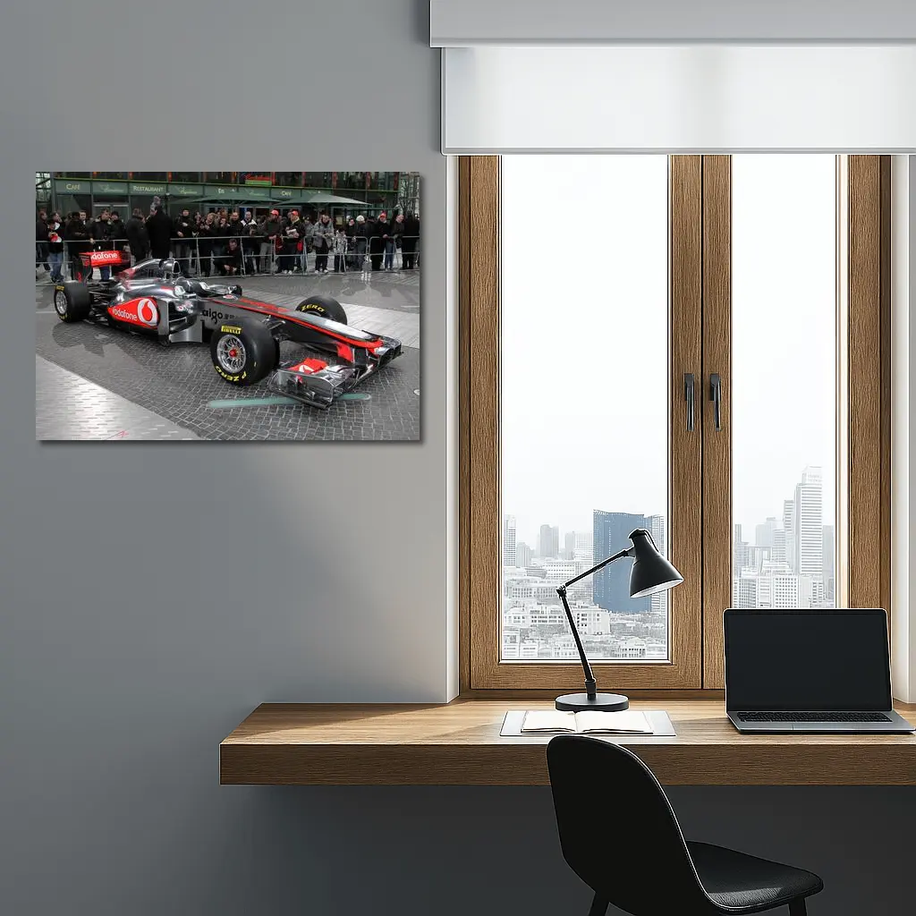 McLaren F1 Formula Race Car City Square – Wall Art