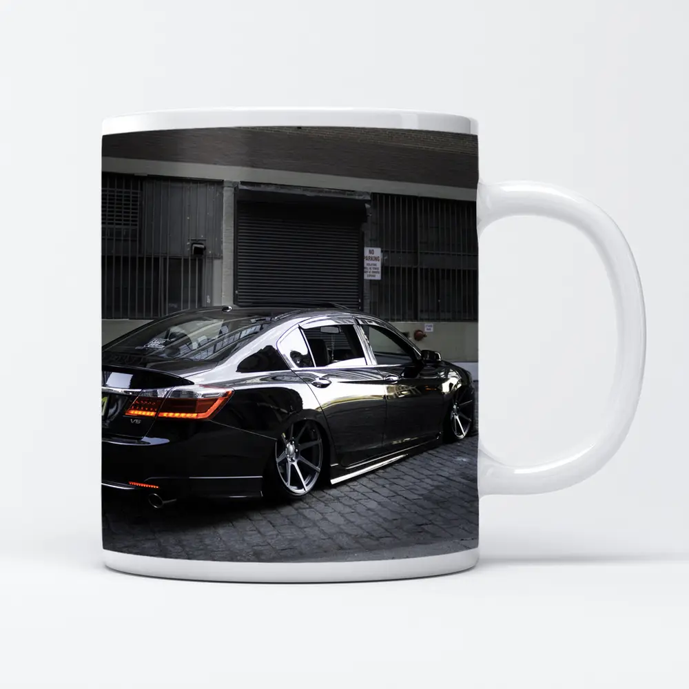 Honda Accord Slammed Black Urban Street – Mugs