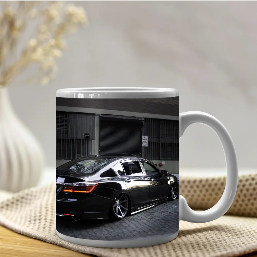 Honda Accord Slammed Black Urban Street – Mugs