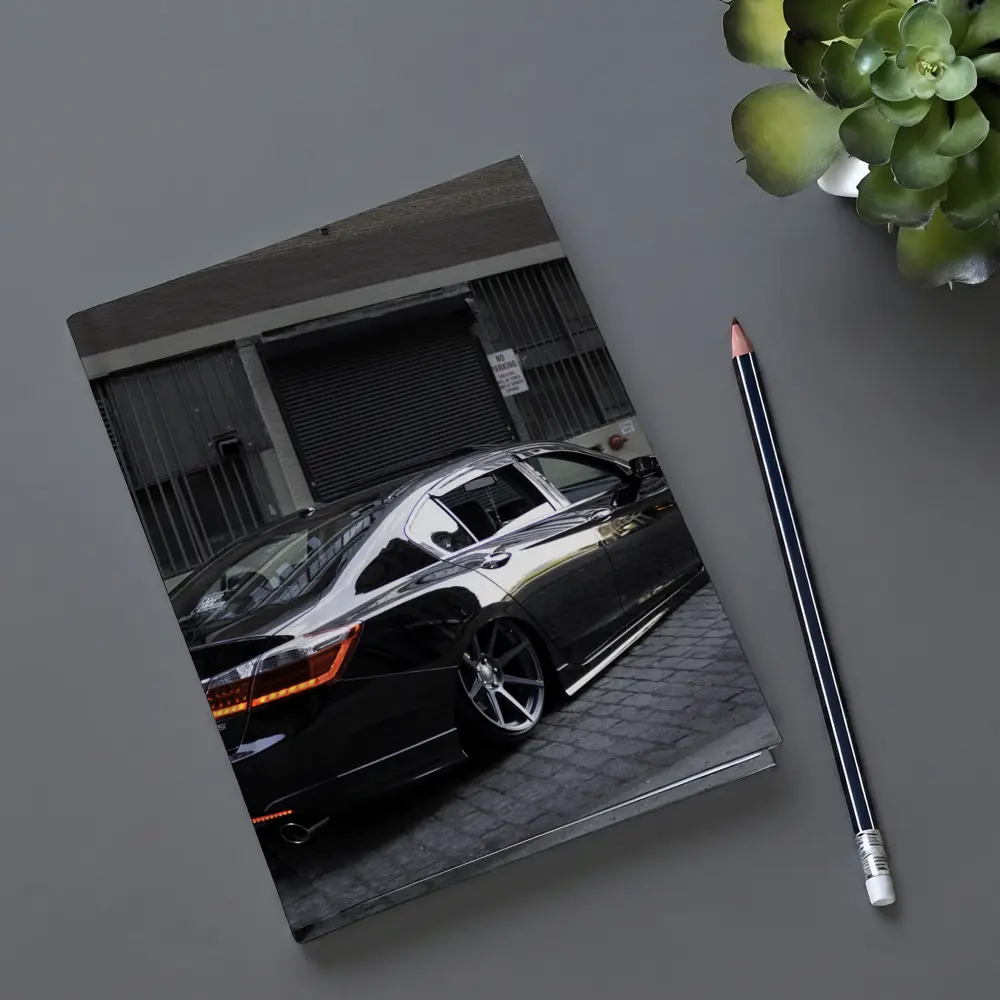 Honda Accord Slammed Black Urban Street – Notebooks