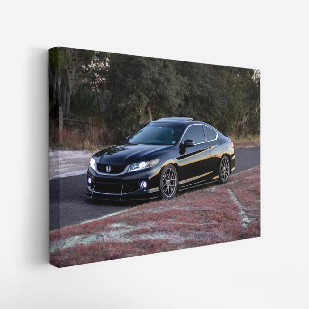 Honda Accord Coupe Black Street Scene