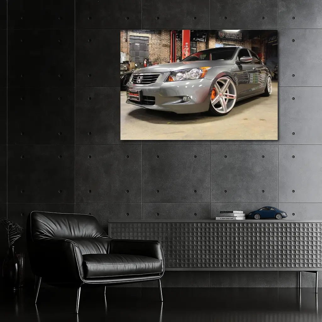Slammed Honda Accord Custom Wheels Garage – Wall Art