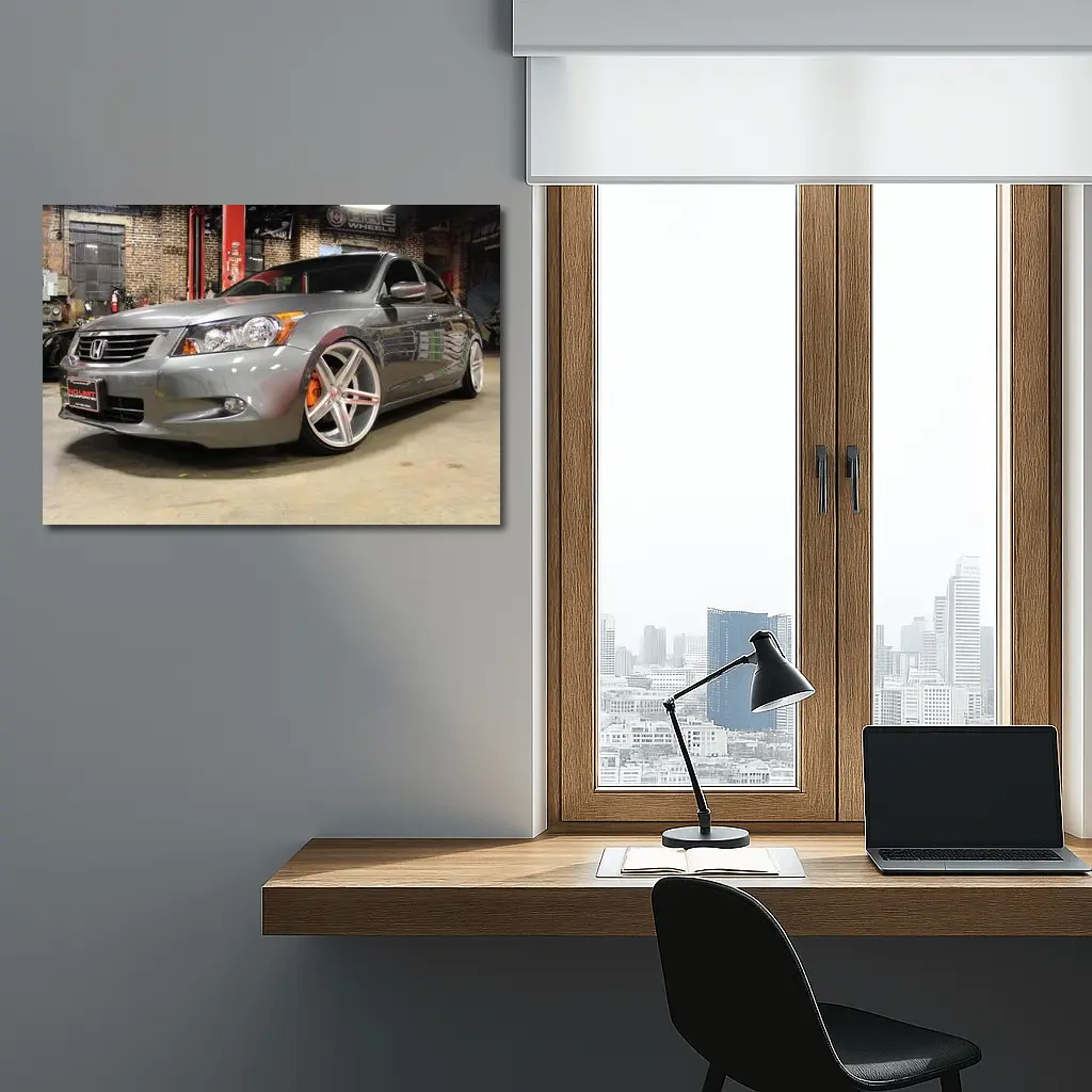 Slammed Honda Accord Custom Wheels Garage – Wall Art