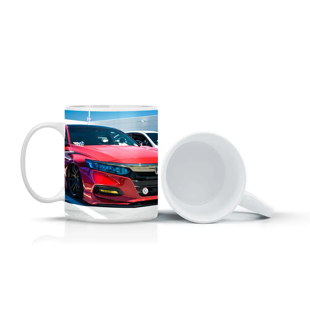 Honda Accord Slammed Red Car Show – Mugs