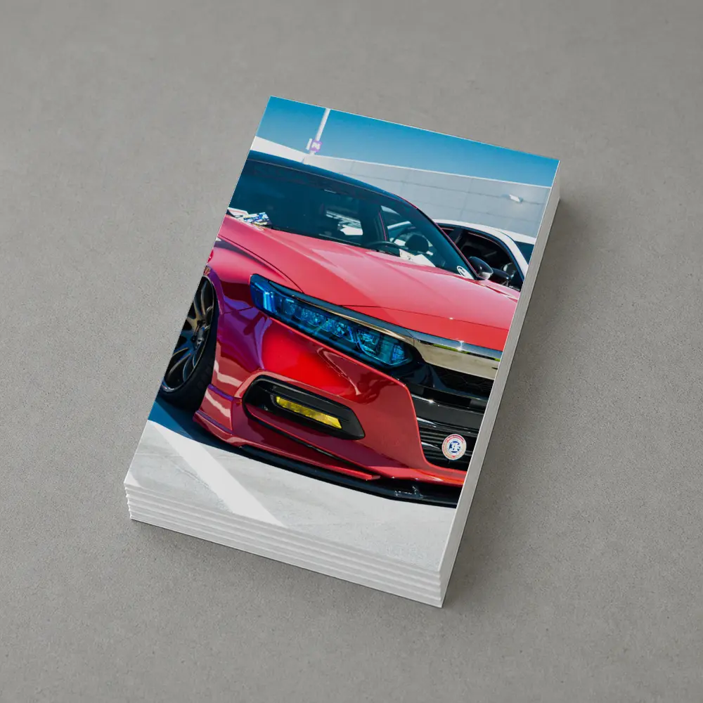 Honda Accord Slammed Red Car Show – Postcards