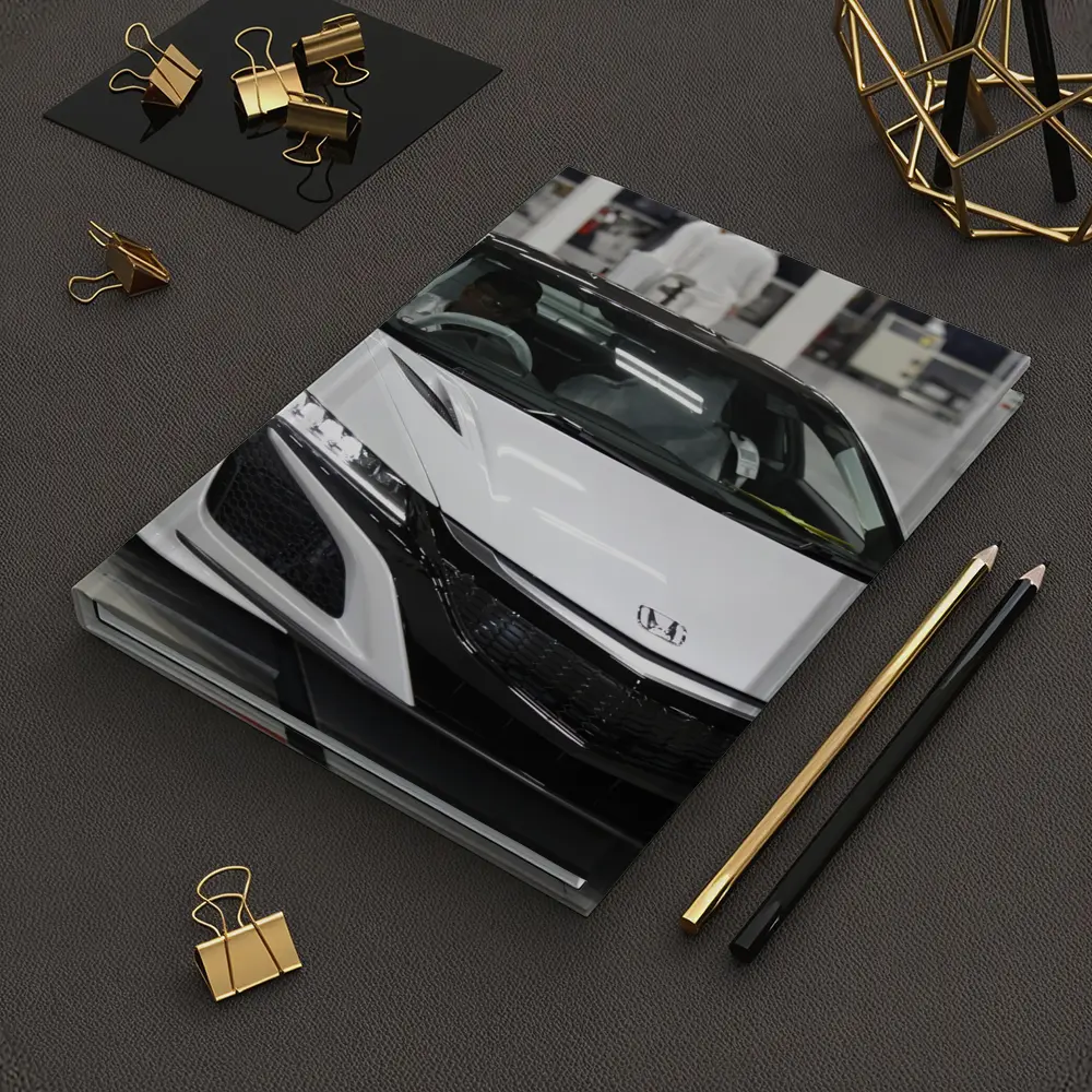 Honda NSX White Supercar Factory Floor – Notebooks