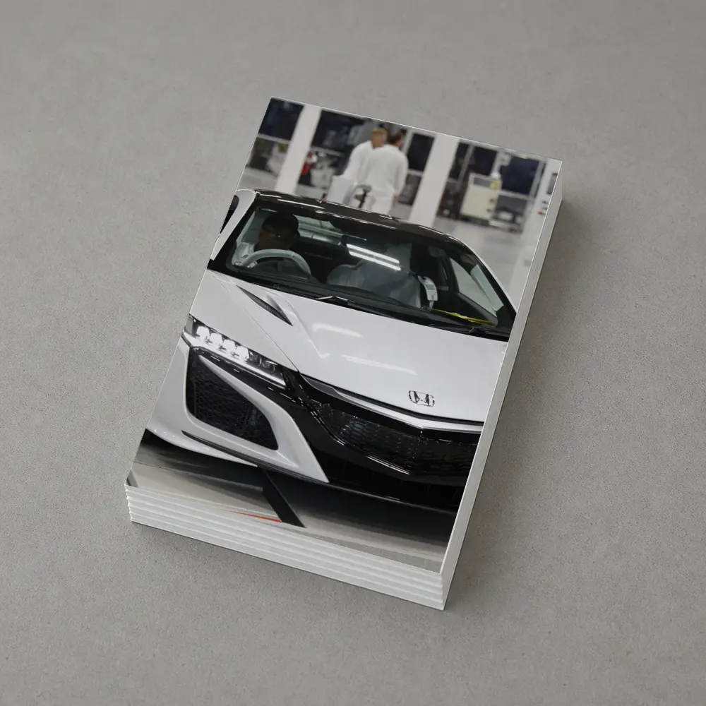 Honda NSX White Supercar Factory Floor – Postcards