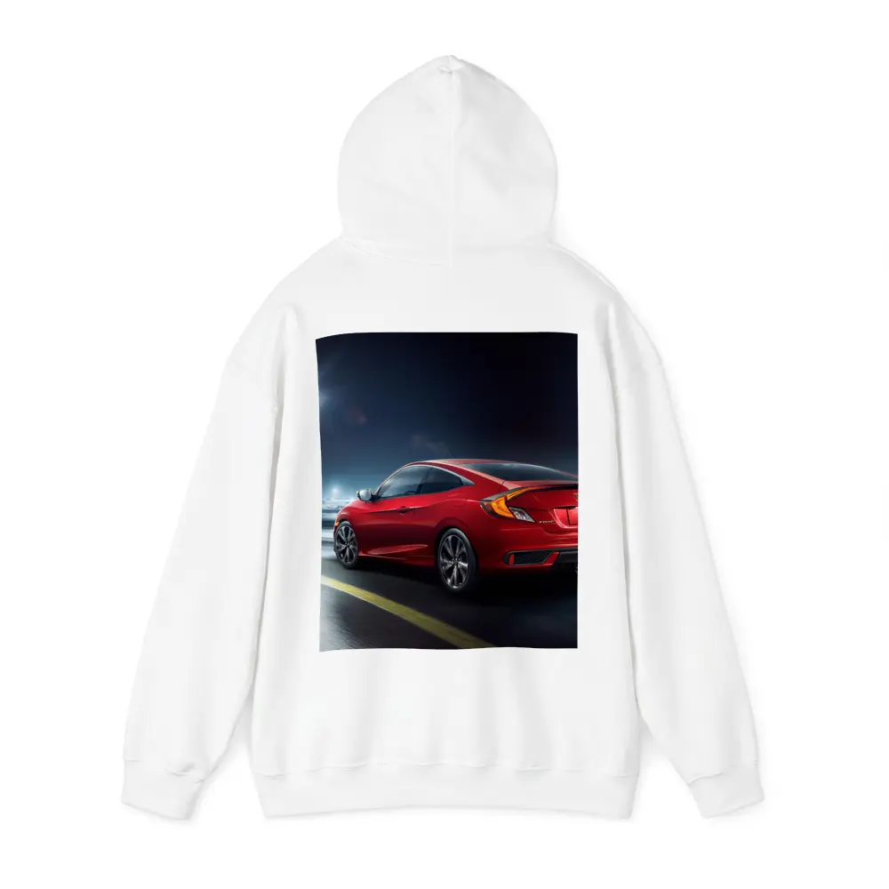 Honda Civic Coupe Red Night Street – Hoodies