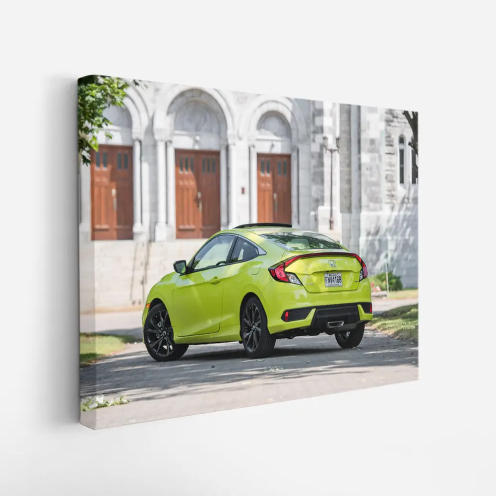 Honda Civic Sport Coupe Church Background – Wall Art