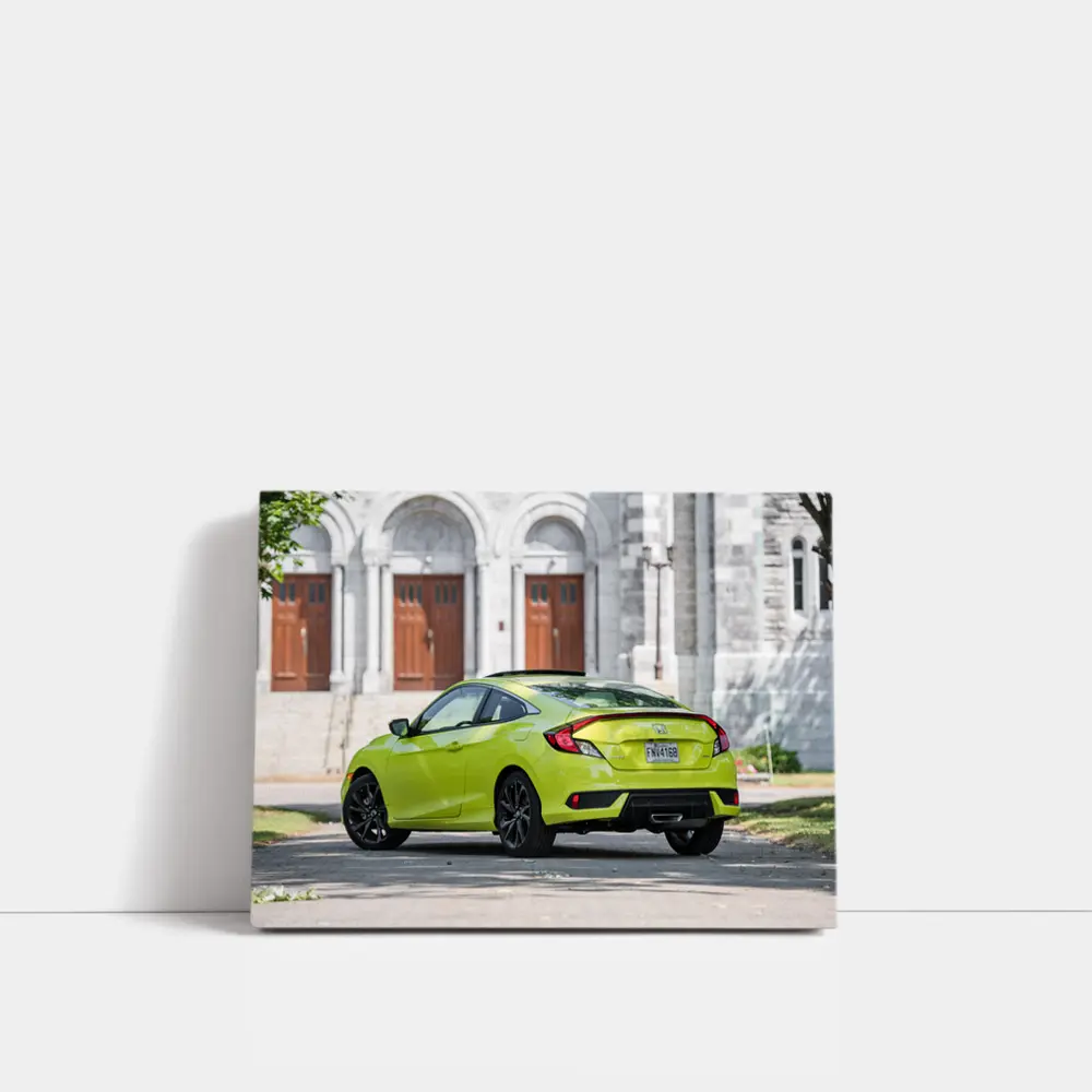 Honda Civic Sport Coupe Church Background – Wall Art