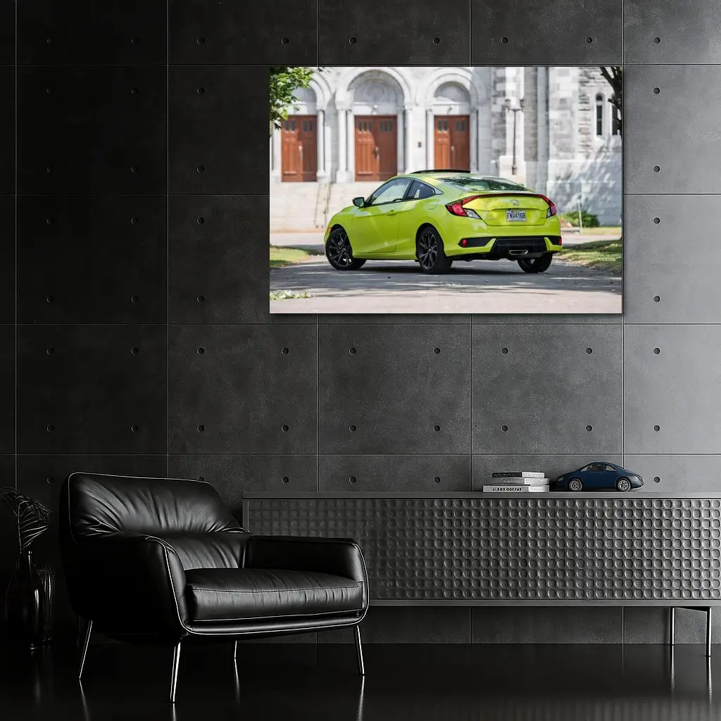 Honda Civic Sport Coupe Church Background – Wall Art