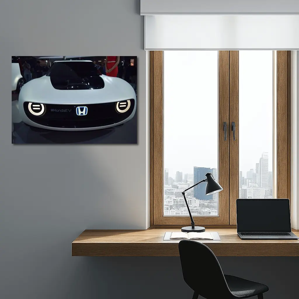 Honda EV Concept Electric Sport Car Front – Wall Art