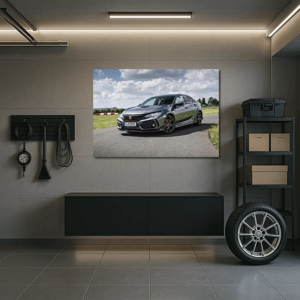 Honda Civic Type R Dark Track Setting – Wall Art