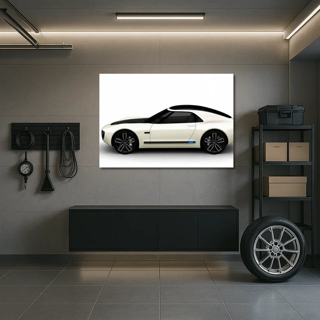 Honda Sports EV Concept White Side View – Wall Art