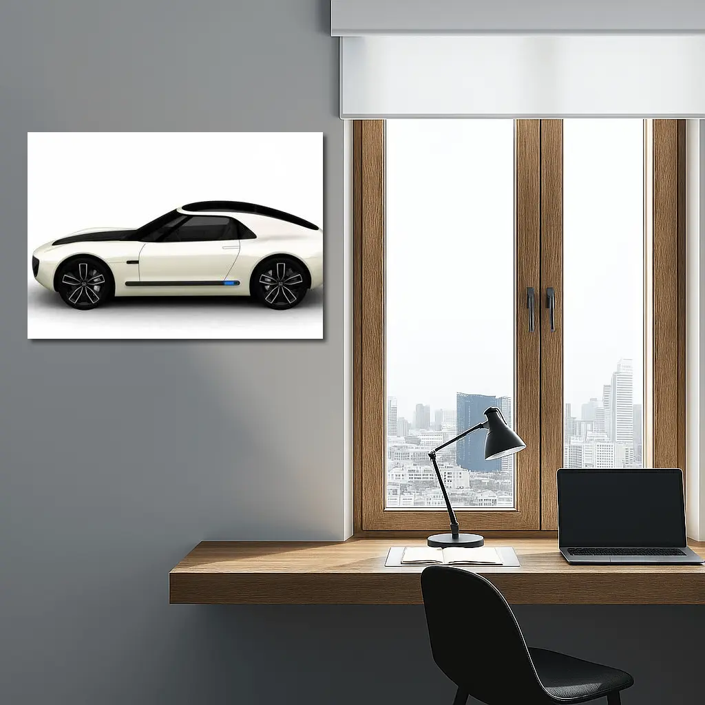Honda Sports EV Concept White Side View – Wall Art