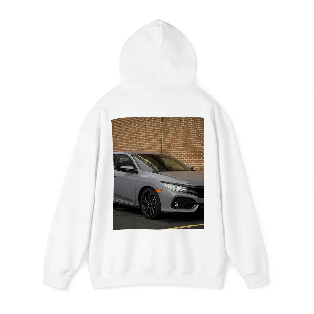 Honda Civic Sport Hatchback Gray Brick Background – Hoodies