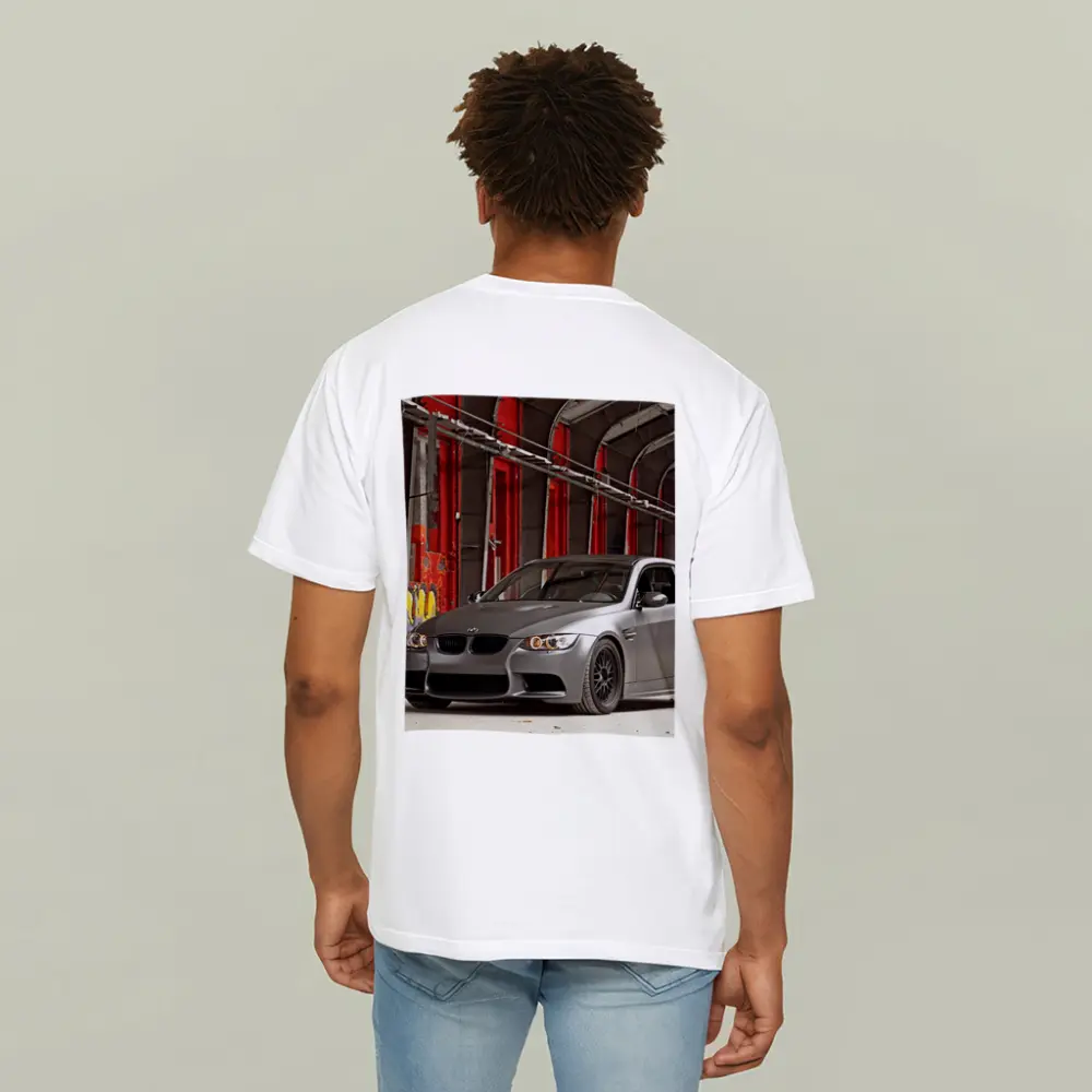 BMW M3 Matte Gray Abandoned Industrial Building – T-Shirts