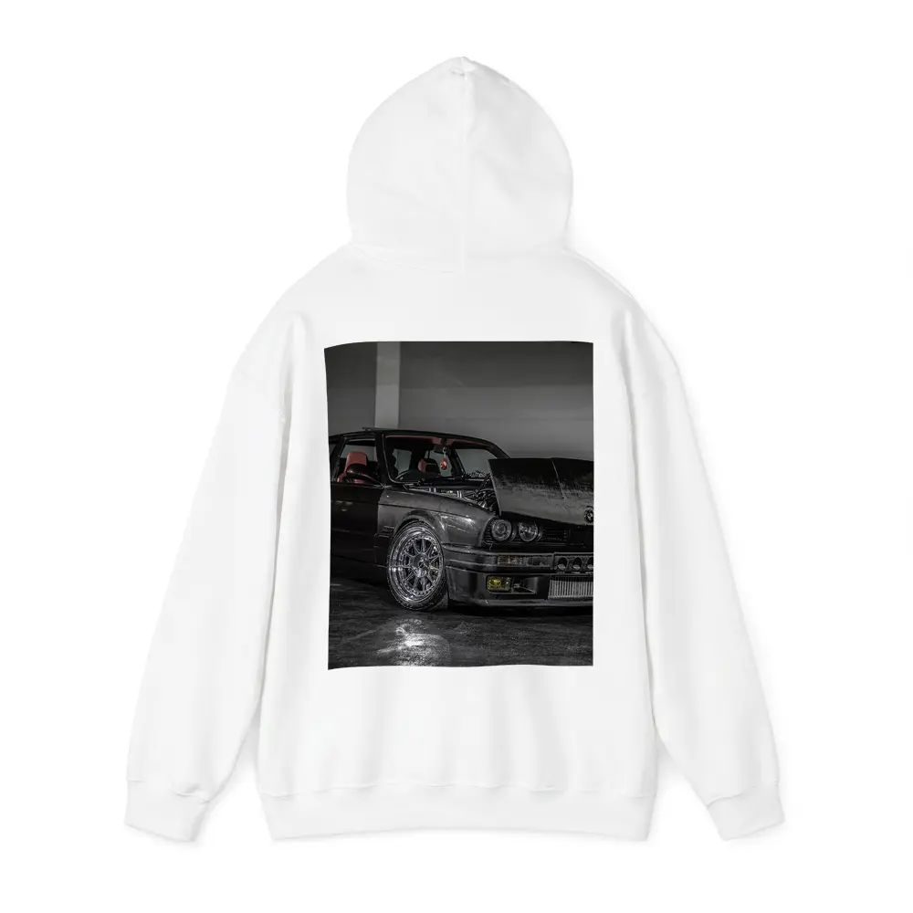 BMW E30 Tuned Carbon Wide Body Dark Garage – Hoodies