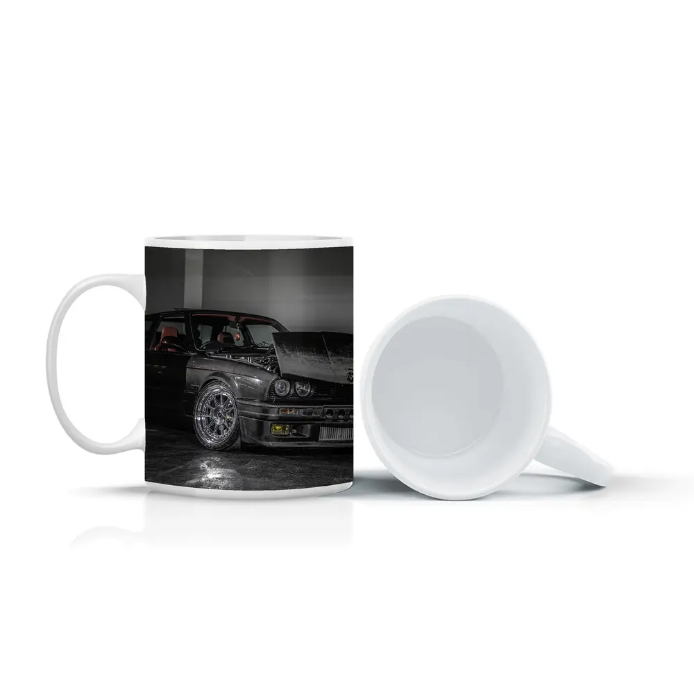 BMW E30 Tuned Carbon Wide Body Dark Garage – Mugs